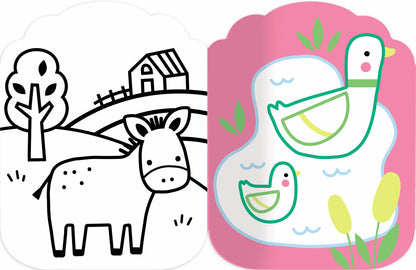 Je colorie sans dépasser - Les animaux de la ferme - Auzou