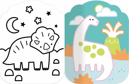 Je colorie sans dépasser - Les dinosaures - Auzou