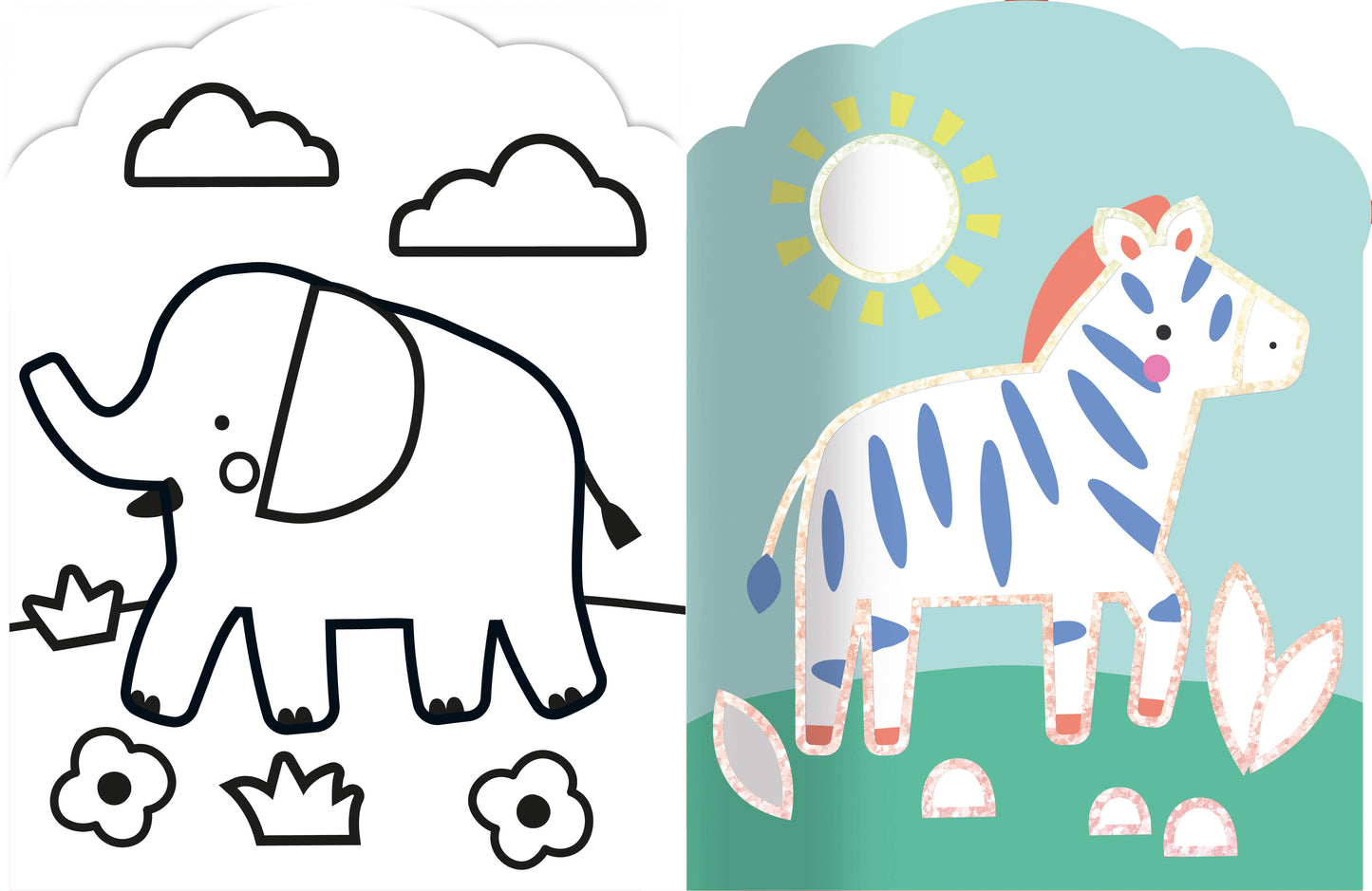 Je colorie sans dépasser - Animaux de la savane - Auzou