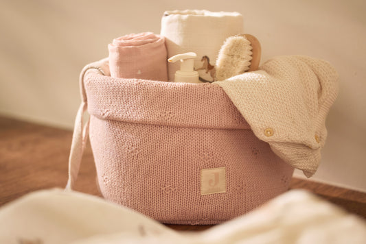 Panier de rangement Cosy Knith #Wild Rose