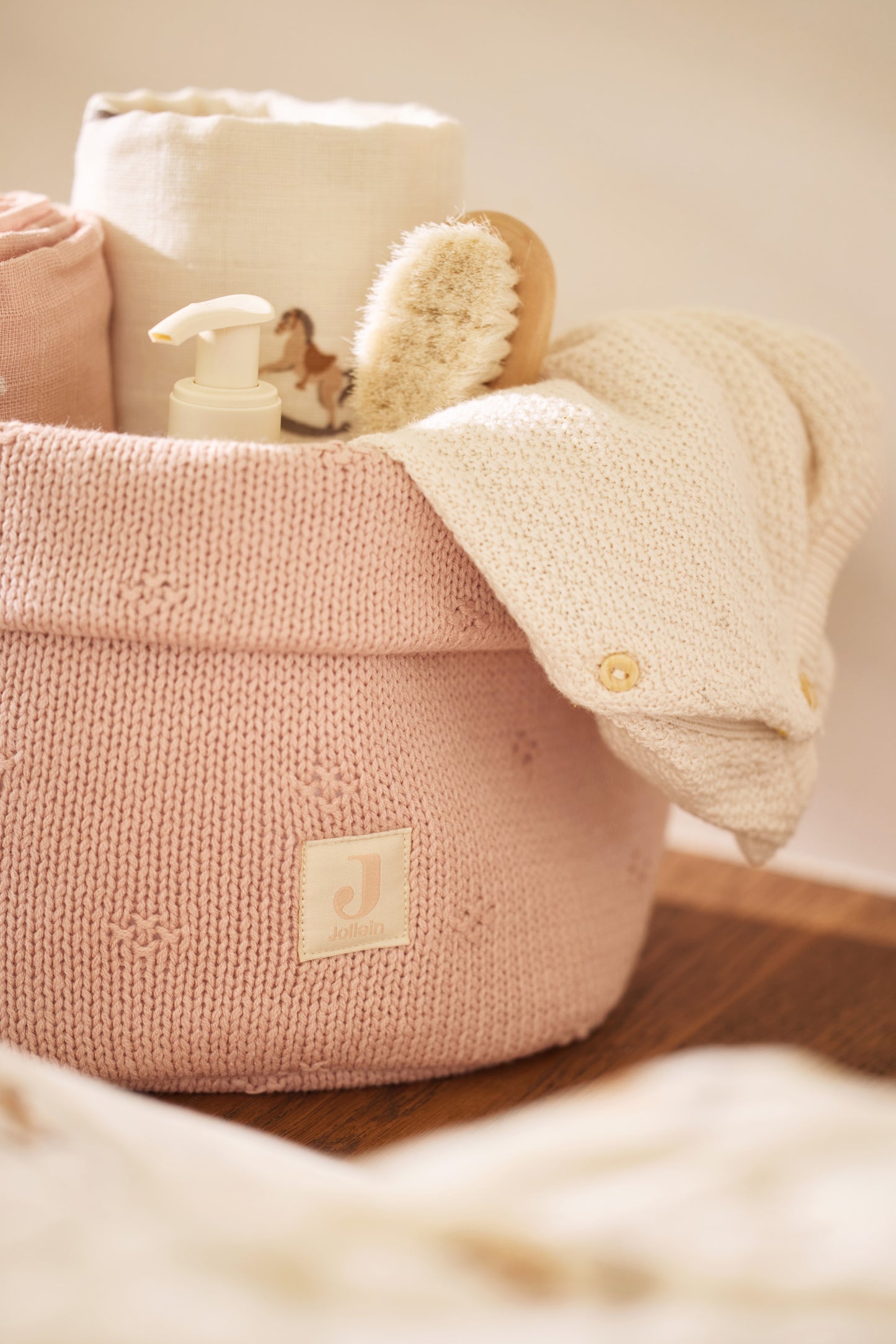 Panier de rangement Cosy Knith #Wild Rose