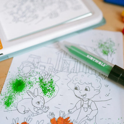 KIDYDRAW-PAD KIT – Feutres à souffler Blow Pen – Kidywolf
