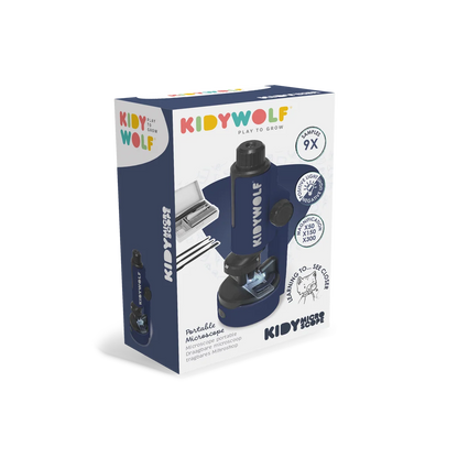 KIDYMICROSCOPE – Microscope portable dès 8 ans – Kidywolf
