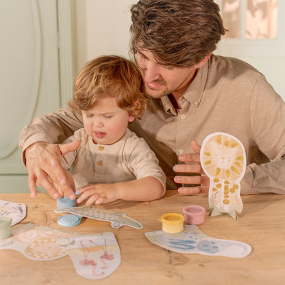 Kit de peinture aux doigts - Safari Friends - Little Dutch