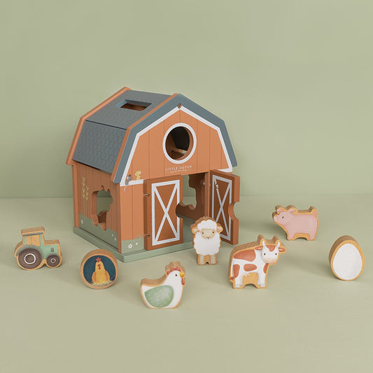 Boîte à Formes en bois #Little Farm