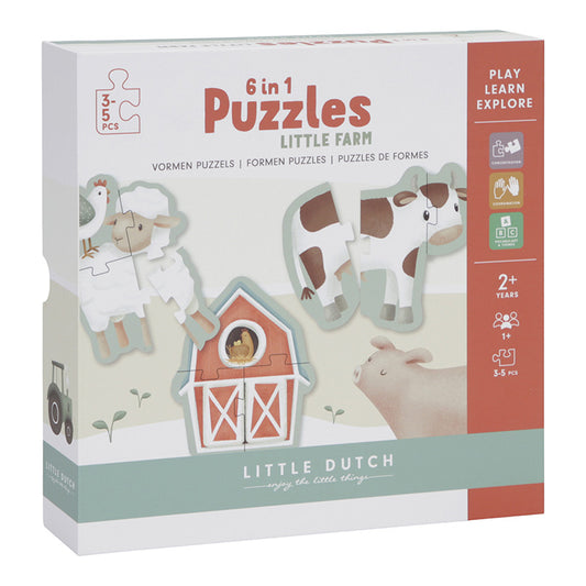 6 en 1 puzzle #Little Farm