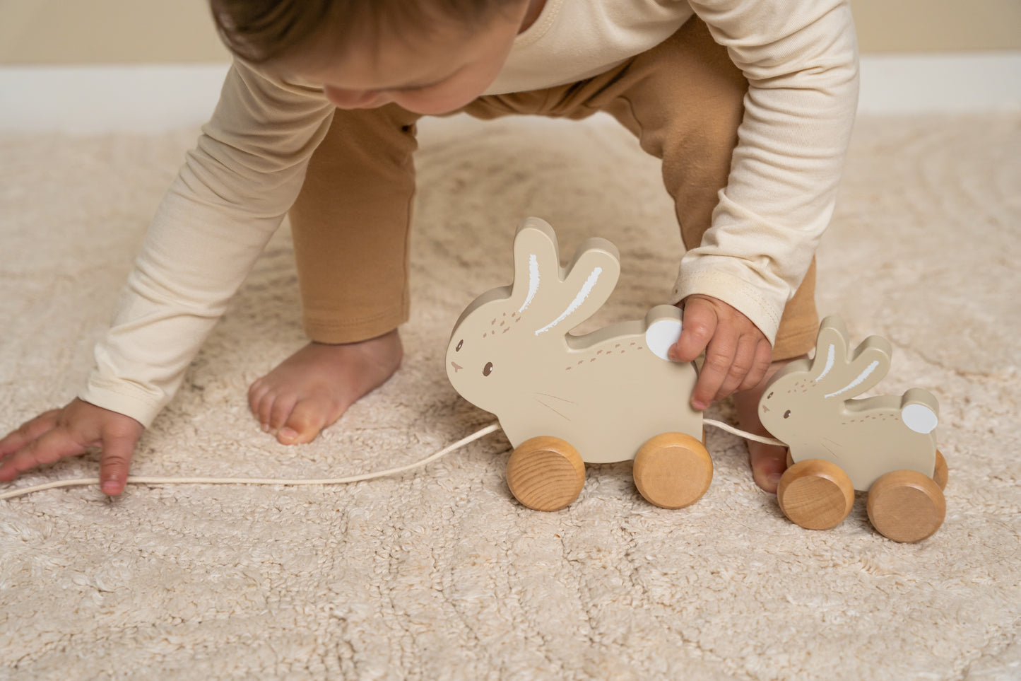 Jouet à tirer lapins #Baby Bunny