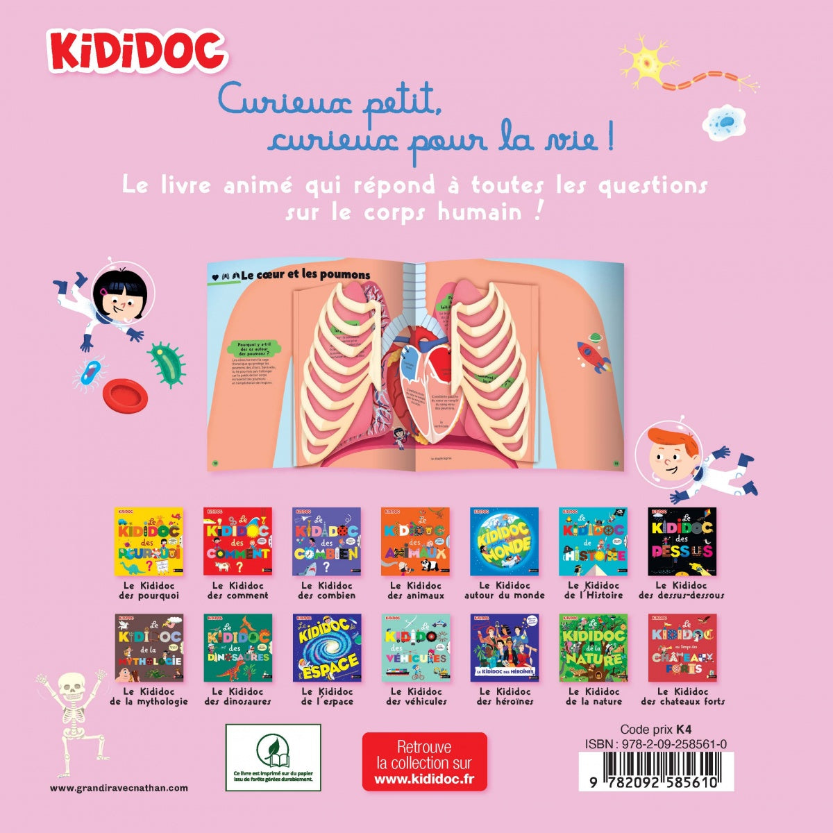 Le grand Kididoc du corps humain - Livre pop-up - dès 4 ans - Nathan