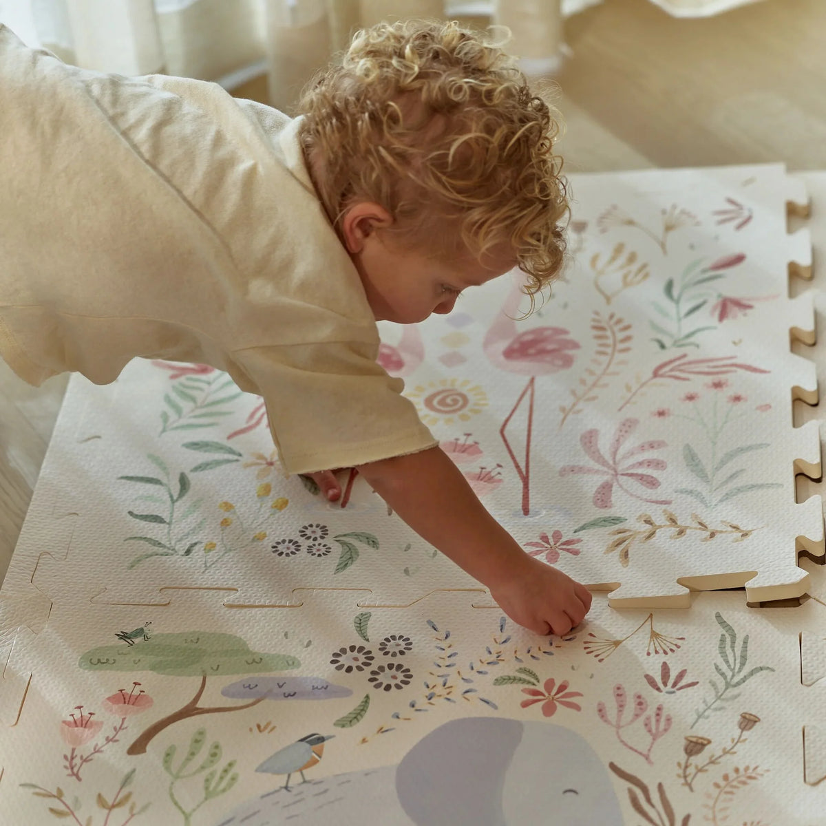 Tapis de jeu en mousse XL Safari Friends – Little Dutch