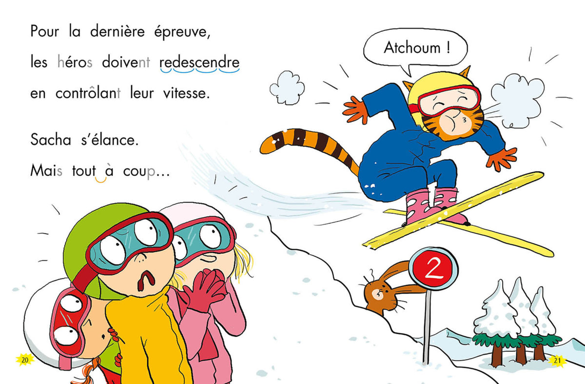 Les héros du CP – Niveau 2 : Panique au ski, livre Auzou