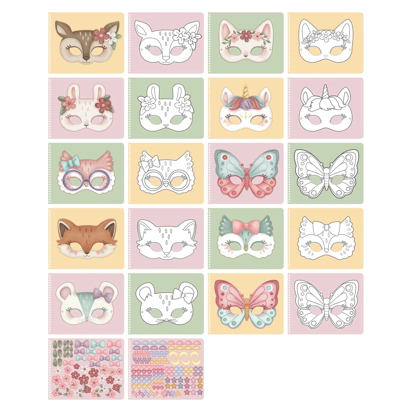 Livre avec ciseaux - Rosa's Masks - Little dutch