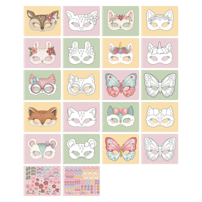 Livre avec ciseaux - Rosa's Masks - Little dutch