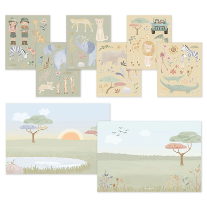 Stickers Story- Safari Friends - Little Dutch