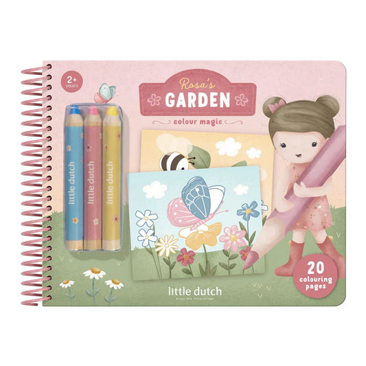 Livre de coloriage - Rosa's Garden - Little dutch