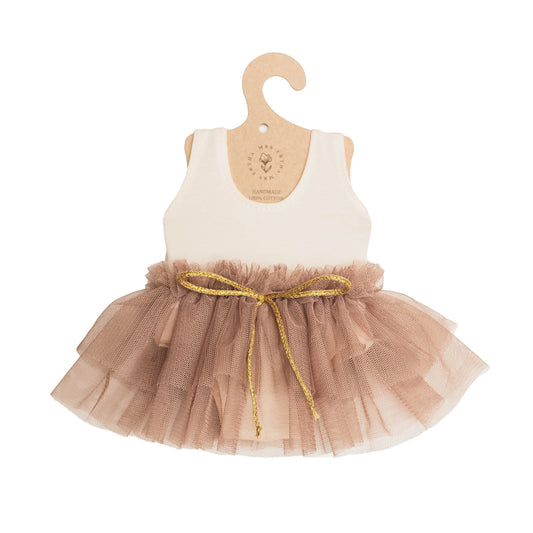 Loreta Ensemble de ballet taupe - Taille 34-36 cm - Mrs Ertha