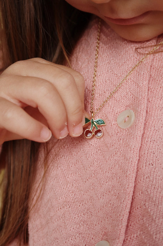 Set de bijoux enfants cerise - Konges Sløjd