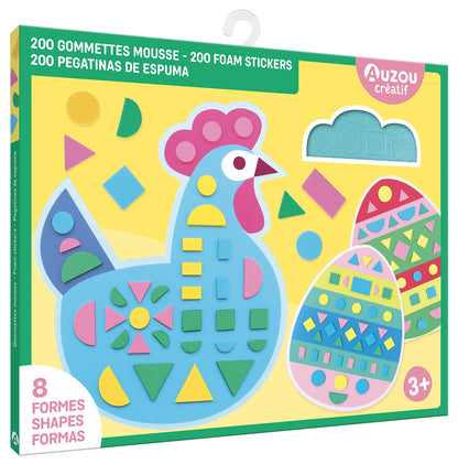 Ma pochette d'artiste - 200 gommettes mousse - Auzou