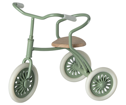 Abri avec son Tricycle à Souris - Vert - Maileg