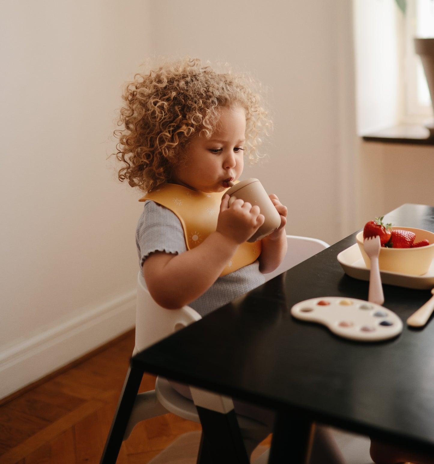 Gobelet d'apprentissage à paille #Naturel