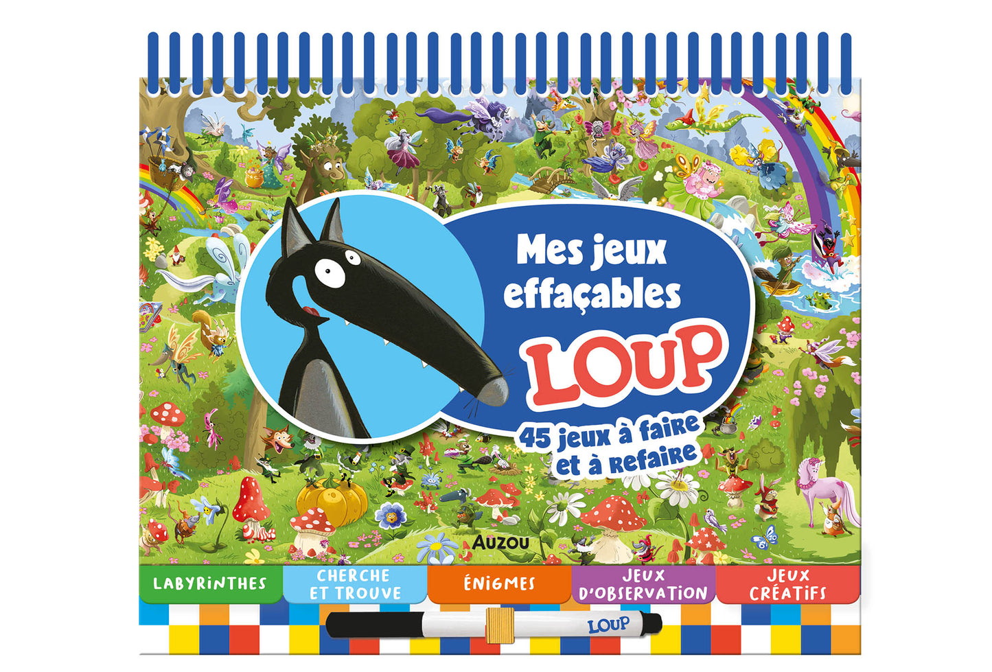 Mes jeux effaçables loup - Auzou