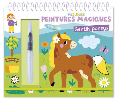 Mes jolies peintures magiques - Gentils Poney - 123 soleil