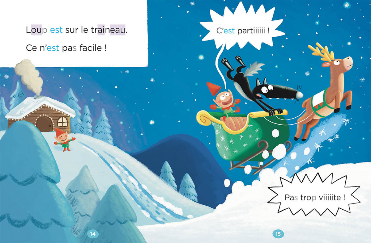 Mes lectures du CP avec Loup – Mission Noël, livre Auzou