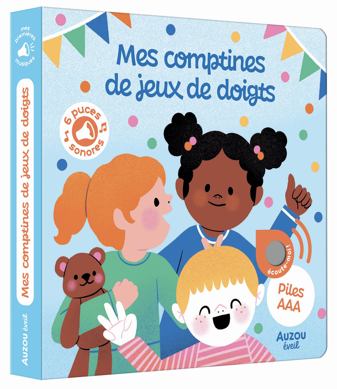 Mes premiers sonores - Mes comptines de jeux de doigts - Auzou