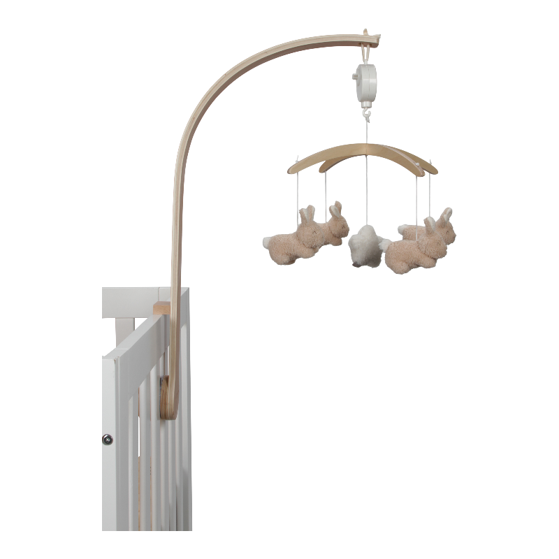 Mobile musical Baby Bunny - en bois - little dutch
