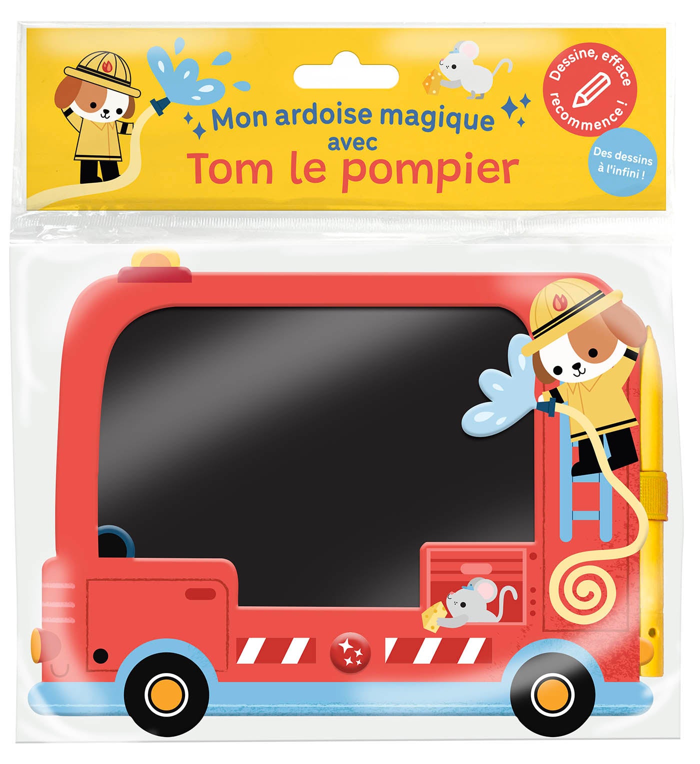 Mon ardoise magique avec tom le pompier - Auzou