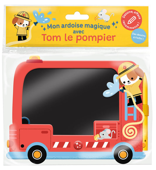 Mon ardoise magique avec tom le pompier - Auzou
