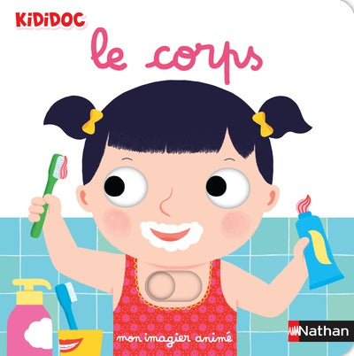 Mon imagier du corps - Livre animé Kididoc dès 1 an- Nathan