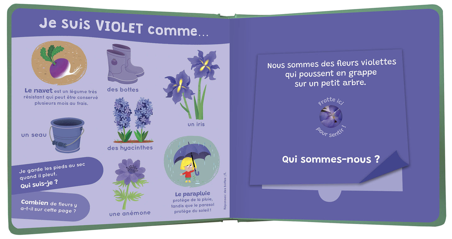 Mon livre des odeurs et des couleurs - Le printemps - Auzou