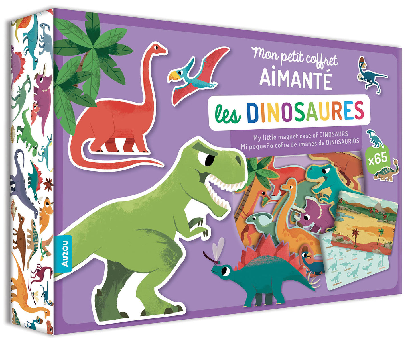 Mon petit coffret aimanté - Les dinosaures - Auzou