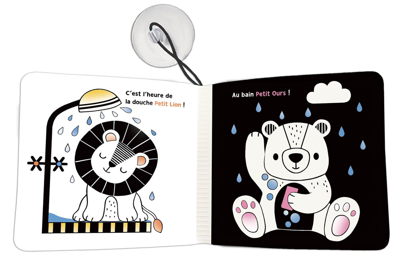 Mon premier livre de bain magique - En noir et blanc ! | Livre Auzou