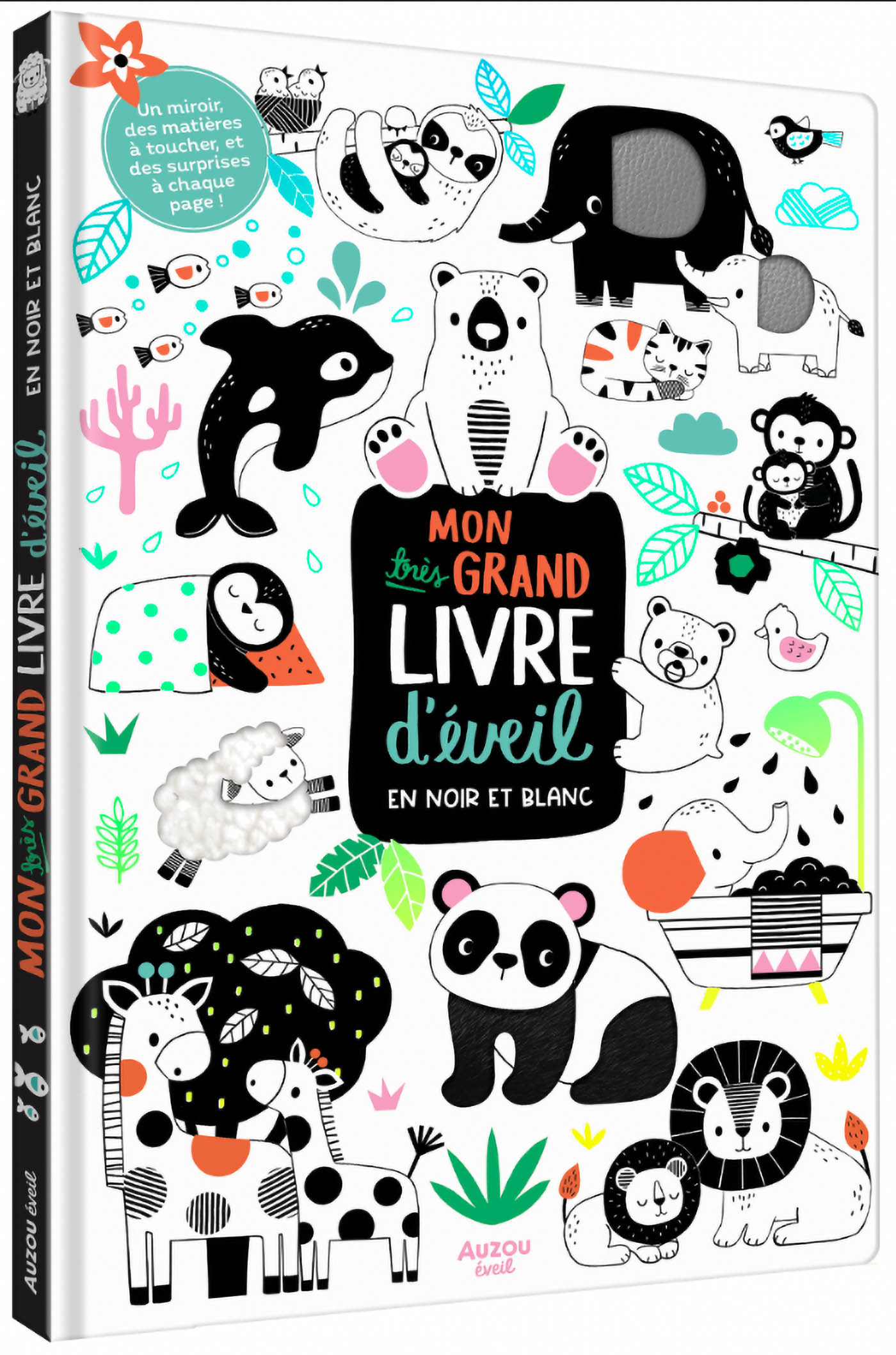 Mon très grand livre d'éveil en noir et blanc -  Auzou