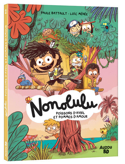 Nonolulu - Tome 1 - Poissons d 'Avril et Pommes d'amour - Livre Auzou