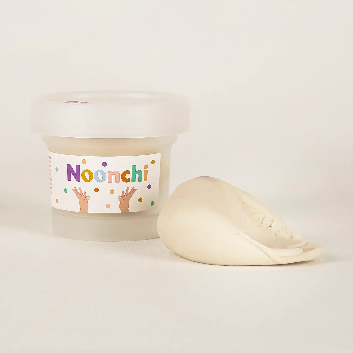 Pâte à modeler biologique avec bio-paillettes - Pot 100 g - Noonchi