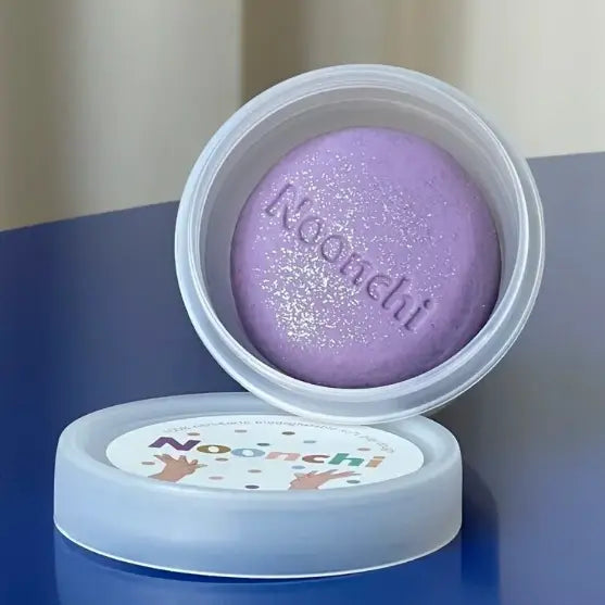 Pâte à modeler biologique avec bio-paillettes - Pot 100 g - Noonchi