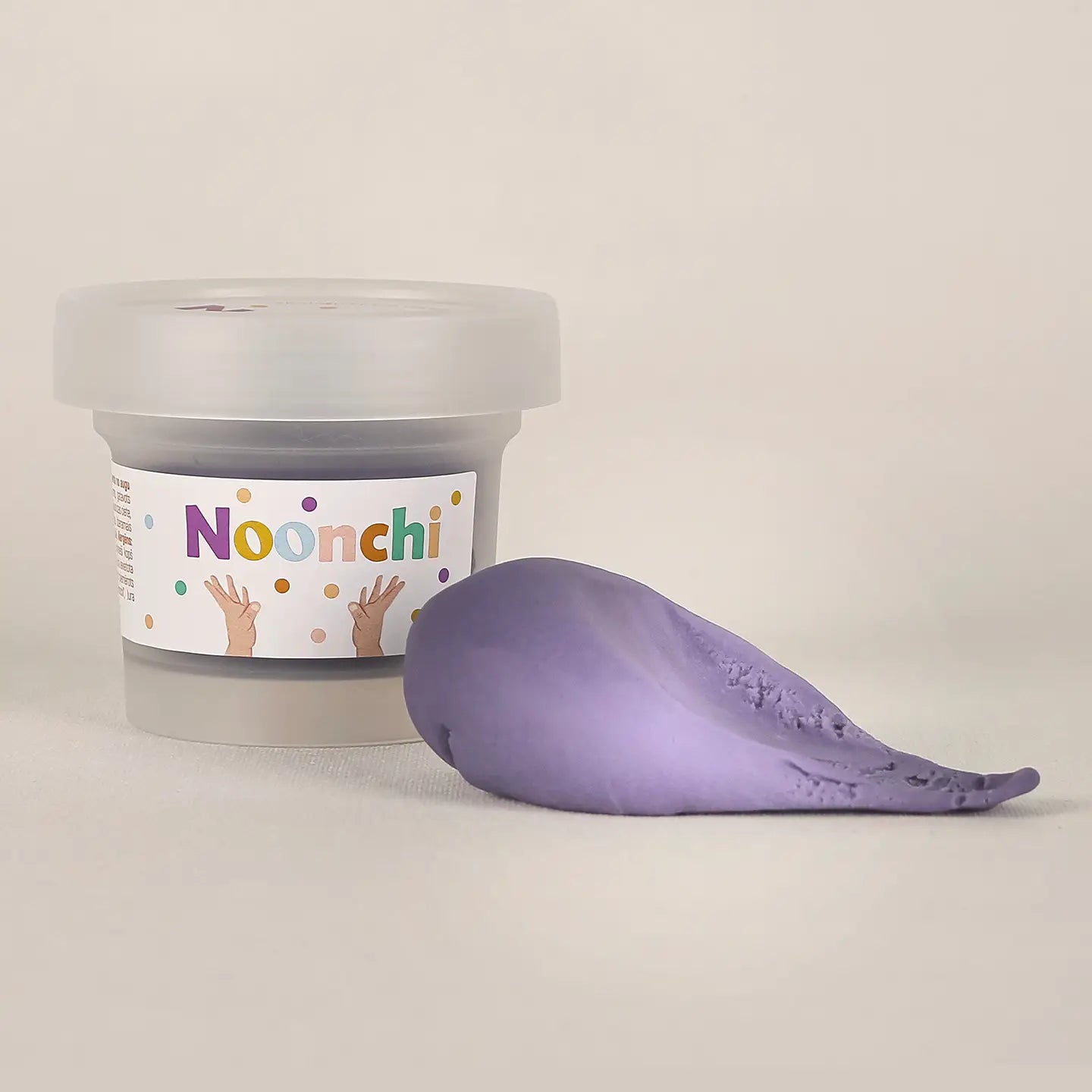 Pâte à modeler biologique avec bio-paillettes - Pot 100 g - Noonchi