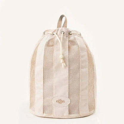 Nouveau sac à dos filet de plage - Vanille - Mrs Ertha