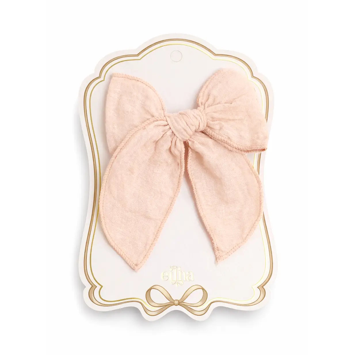Barrette Fable Bow - Rose Poudré - Mrs Ertha