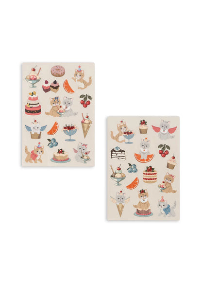 Autocollants réutilisables - Kitty Friends -  Konges Sløjd