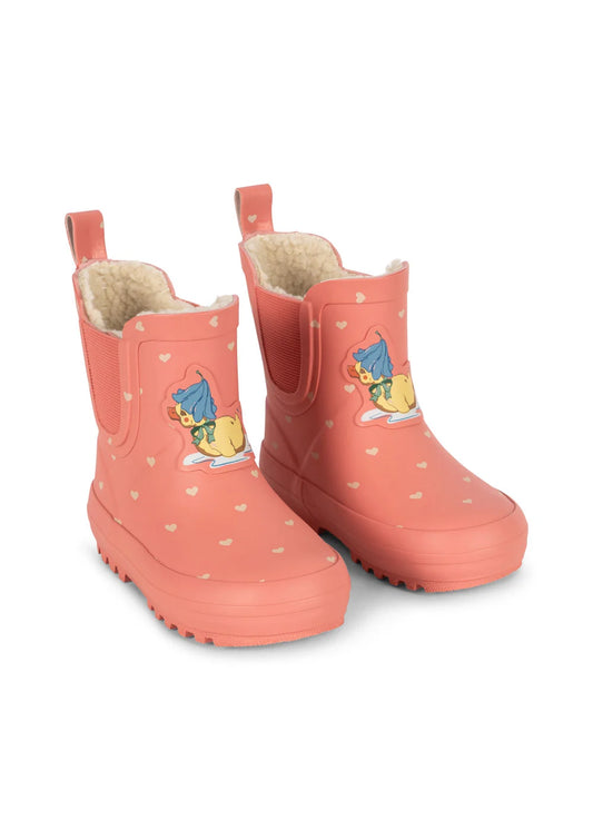 BOTTES DE PLUIE ROI coeur feathers-   Konges Sløjd