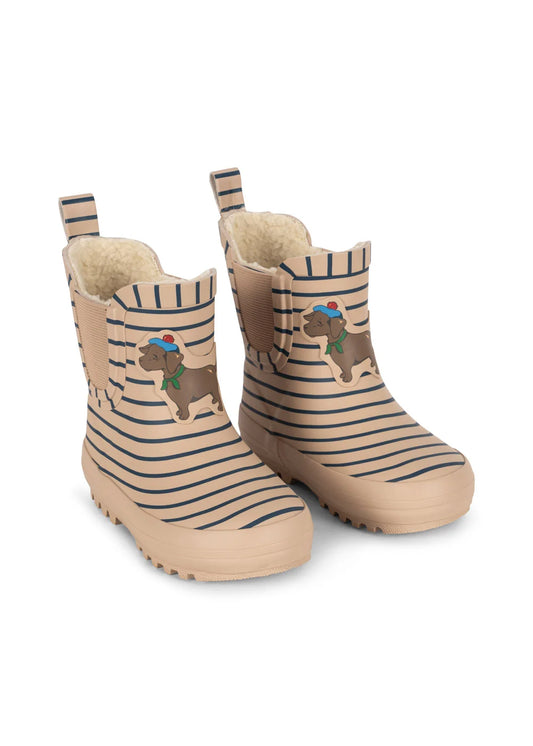BOTTES DE PLUIE ROI stripe la mer-   Konges Sløjd