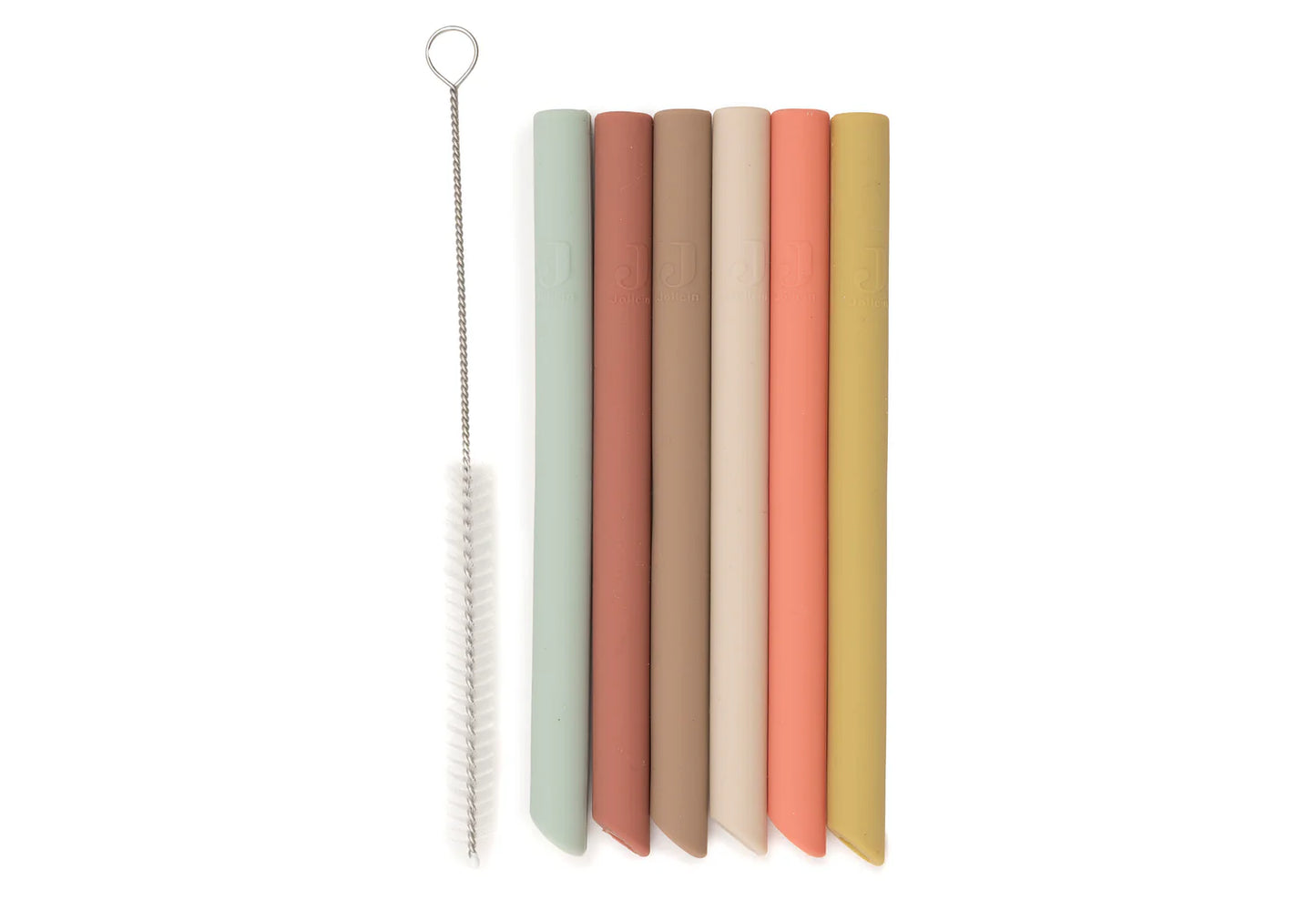 Pailles Silicone Multicolore - 6 Unités - Jollein