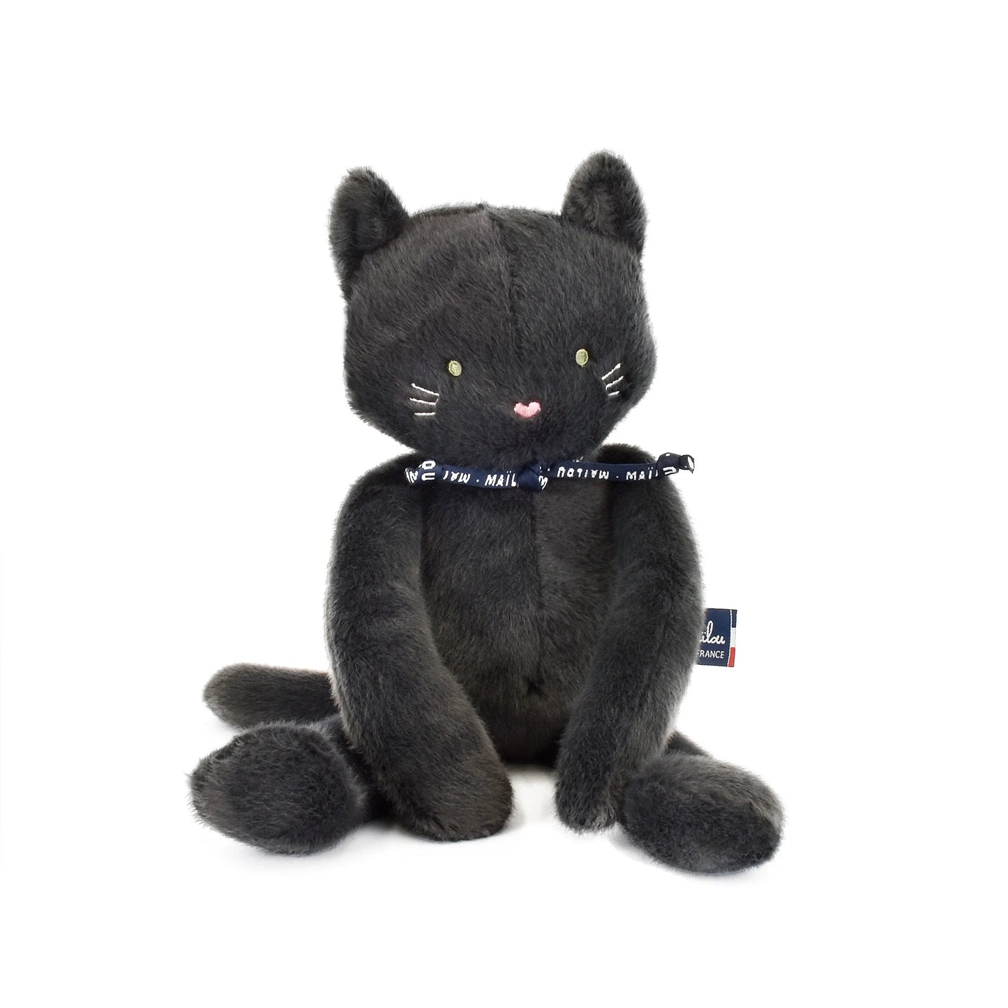 Peluche Chat noir anthracite Méloé – Peluche artisanale - Maïlou