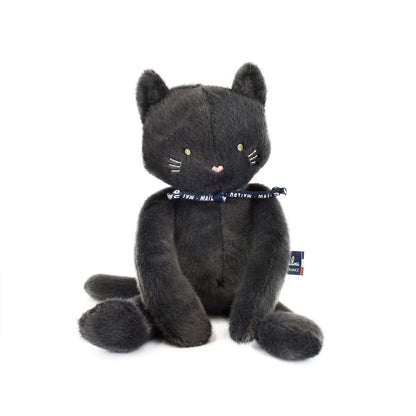 Peluche Chat noir anthracite Méloé – Peluche artisanale - Maïlou