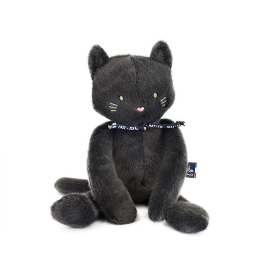 Peluche Chat noir anthracite Méloé – Peluche artisanale - Maïlou