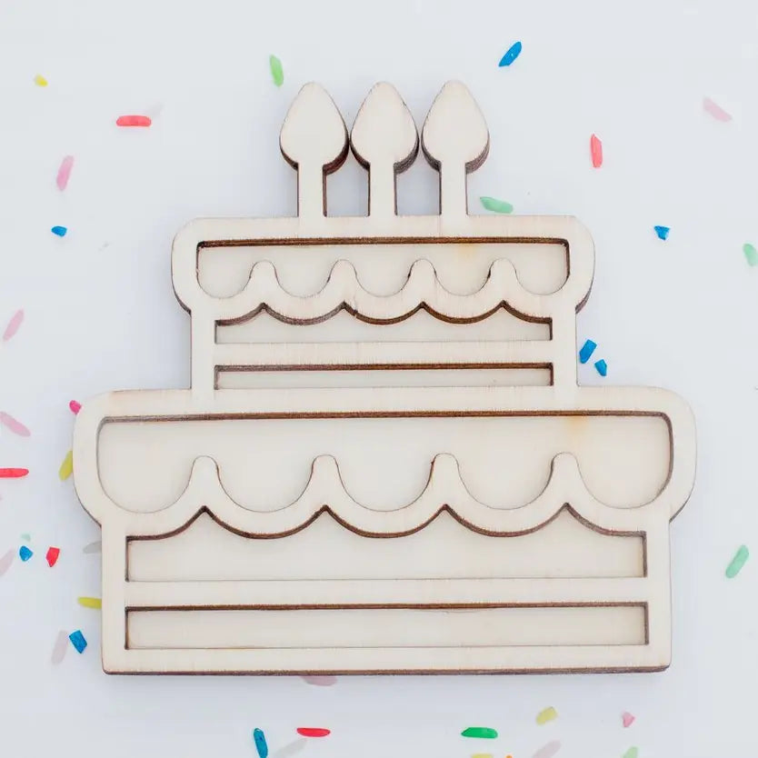 Plateau de remplissage – Gâteau d'anniversaire - pour jeu sensoriel- Leukmetletters