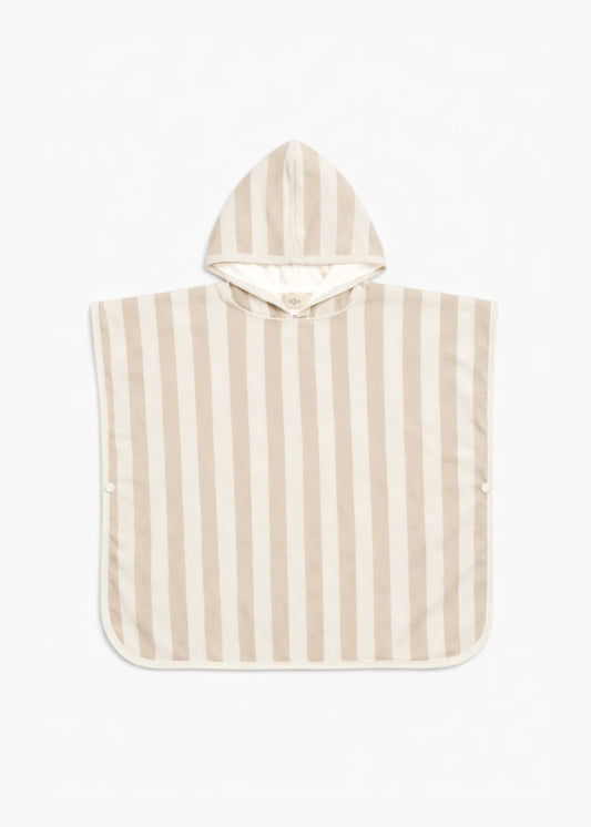 Poncho de bain Lignes de Toffee – Mrs Ertha